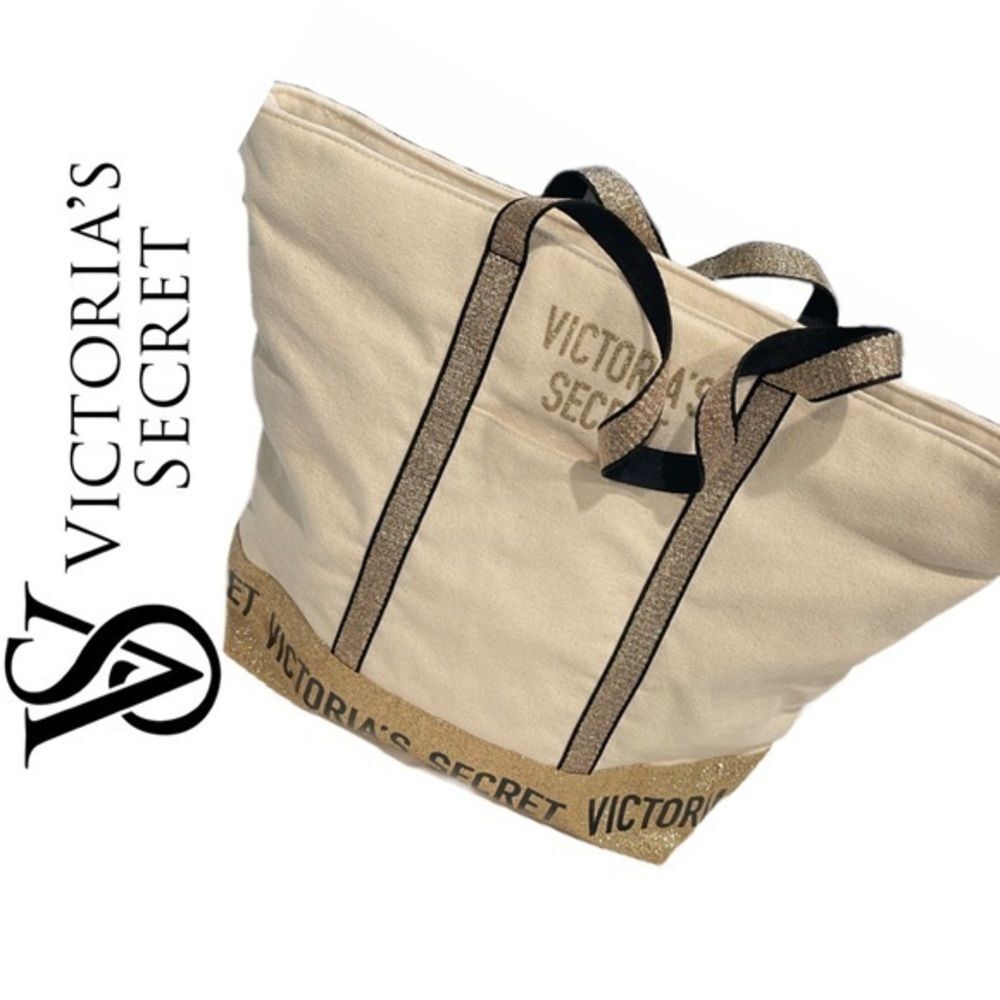 Victoria’s Secret Gold Blinged Tote Bag
